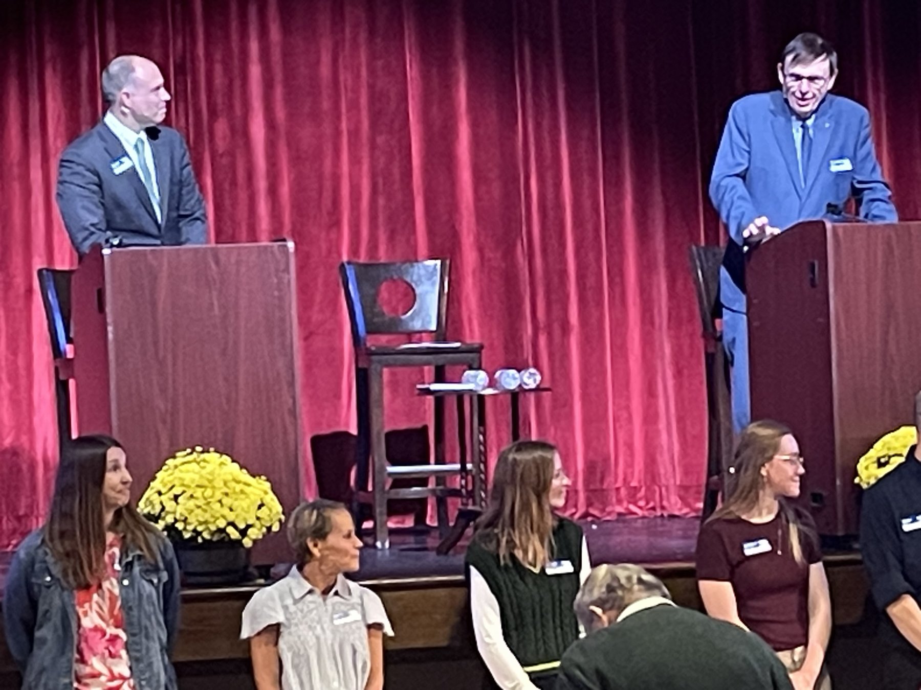 Speakers at the podium